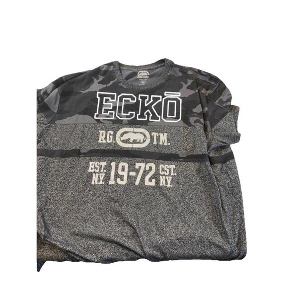 Vintage Ecko‎ Unltd Shirt Mens 3XL Gray Streetwear Graphic Skater Grunge Y2K - Picture 1 of 7
